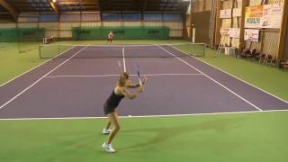 Tennis recruiting USA Academy NCAA Fall 2017 I Armelle Cerdan [upl. by Rosenquist263]