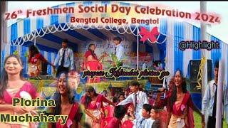 26th Freshmen social day celebration 2024 Bengtol CollegeBengtolperfomance by Plorina Muchahary [upl. by Nutsud845]