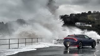 Storm Ciaran Seafront destroyed ​Teignmouth ciaran stormciaran [upl. by Theall]