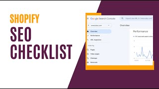 Shopify SEO Checklist You Can Revisit [upl. by Airetahs]