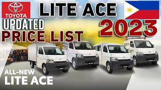 TOYOTA LITE ACE 2023 UPDATED PRICE LIST amp SPECS PHILIPPINES [upl. by Hamo]