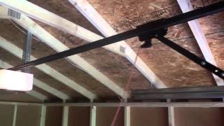 new shed door solar powered garage door opener [upl. by Frager]