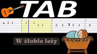 🎸 W żłobie leży  melodia TAB gitara 🎸 [upl. by Lenka]