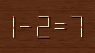 Move only 1 stick to make equation correct Matchstick puzzle ✔ [upl. by Aretha]