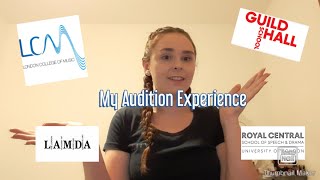 My Drama School Audition Process Central Guildhall LAMDA amp LCM Rachael Kelly [upl. by Brigida812]