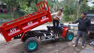 Buy a powerful 4wheeled 1500 car to transport goods  Surprised with the young mans homemade car [upl. by Llerreg]