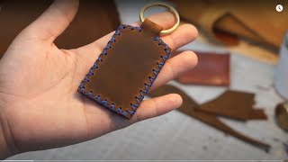 How To Make A Cow Leather Keychain [upl. by Iow]