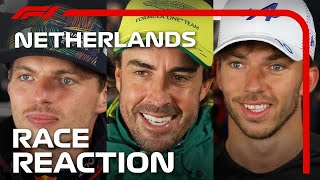 Drivers React After Dramatic Race  2023 Dutch Grand Prix [upl. by Novets]