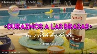 Duraznos a las Brazas con Helado de Vainilla [upl. by Adnical]