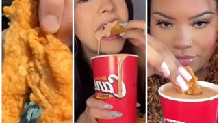 ASMR EATING RAISING CANES MUKBANG VIDEOS FOODLOVER YUMMY 🤤 [upl. by Ytrebil]