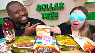 Can My Wife Guess The Dollar Tree Food Blindfold Taste Test [upl. by Jill]