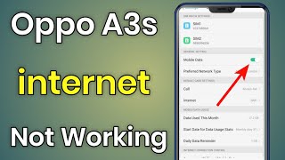 Oppo A3S Internet Not Working  Oppo A3S Network Problem Solution [upl. by Aleris]