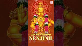 Ayyappa Geetham  Nenjinil  Ayyappa Devotional Song [upl. by Ardnaz744]