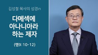 김성철 목사의 성경 in quot다메섹에 아나니아라 하는 제자quot 행91012 [upl. by Hurst]