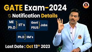 GATE Exam 2024 Notification Details  Dr Satish Irse [upl. by Sucy]