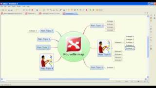 Tutoriel vidéo Xmind 1  le centre et les éléments [upl. by Emlyn235]