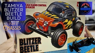 Workbench 6 Tamiya Blitzer Beetle Build Part 1 Chassis [upl. by Onitselec]