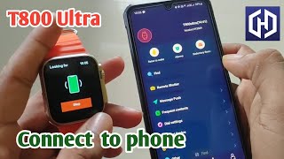 t800 ultra smart watch connect to phonet800 ultra smart watch wallpaper [upl. by Squier]