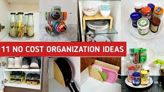 11 No Cost Home amp Kitchen Organization Ideas  11 Useful Home Hacks That Makes Your Life Easier [upl. by Watters]