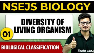 DIVERSITY OF LIVING ORGANISM 01  Biological Classification  Important Concept NSEJS Biology [upl. by Chavey]