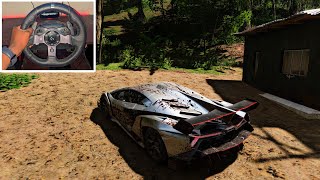 Lamborghini Veneno Rebuild Forza Horizon 5  SteeringWheel [upl. by Yhtorod722]