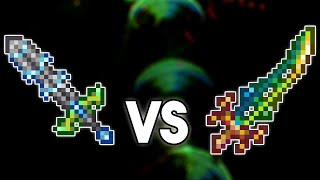 How Do The Terra Blade And The Influx Waver Compare In Terraria 144 [upl. by Lynna]