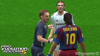 PES 5 Gameplay La Liga 20052006  Barcelona vs Real Madrid [upl. by Adnuahsal]