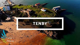 Tenby Town in Wales 4k Drone [upl. by Haff]