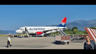 Landing in Tivat from Belgrade [upl. by Assirahs]