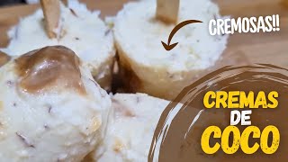 Sorprende con CREMAS DE COCO Caseras 🥥🍦 Hazlas tu mism [upl. by Jasmina]