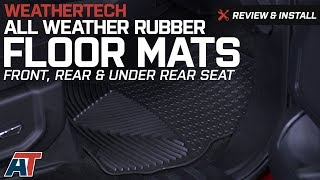 20152017 F150 Weathertech All Weather Front Rear amp Under Rear Seat Floor Mats Review amp Install [upl. by Ahsirt621]