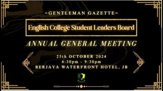 ECSLB Annual General Meeting 2024 [upl. by Flemming836]