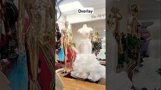 Overlaying the lace on a wedding dress work making weddingdress bridal sewingtutorial bride [upl. by Wagner]