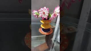 Transforming Disposable Cups into Gorgeous Flower Pots DIY Craftyoutubeshortsytshortdisposalbowl [upl. by Nirrep]