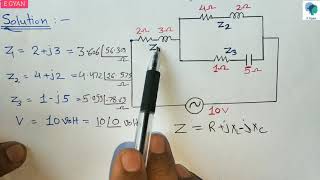 Series Parallel Circuit Example 4 AC Fundamentals [upl. by Yuma711]