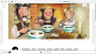 STONE SOUP story EASY audio read along aloud English ESL kids grade 4 stories WONDERS McGraw English [upl. by Anom979]