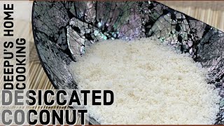 HOMEMADE DESICCATED COCONUT  COCONUT FLOUR RECIPE [upl. by Latouche964]