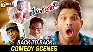 Race Gurram Telugu Movie  Back to Back Comedy Scenes  Allu Arjun  Shruti Haasan  Telugu Cinema [upl. by Hatty]