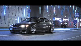 Night Ride With Bagged E46 [upl. by Selwin936]