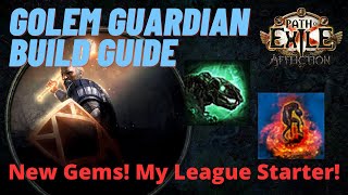 CARRION GOLEM GUARDIAN  Minion League Start Build Guide  PoE 323 Affliction  PoB [upl. by Mcclure826]