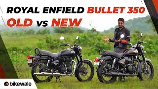 Royal Enfield Bullet 350 Old vs New Comparison Review  Has it Lost the THUMP  BikeWale [upl. by Carlene692]