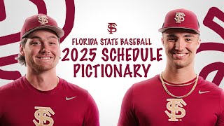 FSU Baseball Schedule Release  Pictionary Edition [upl. by Tory]