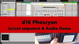 d16 Phoscyon TUTORIAL Sequence and Audio 2017 [upl. by Shorter]