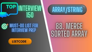 88 Merge Sorted Array [upl. by Seira]