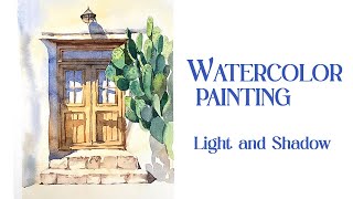 Exploring light and shadow｜watercolor painting process [upl. by Alfeus]