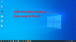 How to fix Usb Port Not working windows 10 [upl. by Cass]