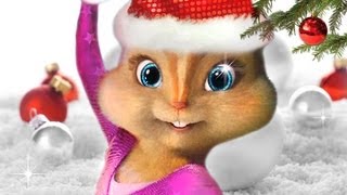 JINGLE BELL ROCK Christmas Song with LYRICS merry XMAS Chipettes Chipmunks HD [upl. by Yaakov]