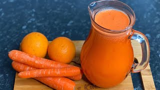 Carrot amp Orange Juice  Drink for Brighter Skin and Glow from inside out  TERRIANN’S KITCHEN [upl. by Eihpos]