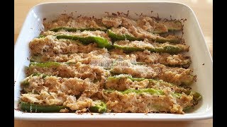 Recette Poivrons verts farcis au four [upl. by Irwin656]