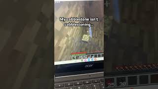 My cobblestone isn’t cobblestoning shorts minecraft [upl. by Leval]